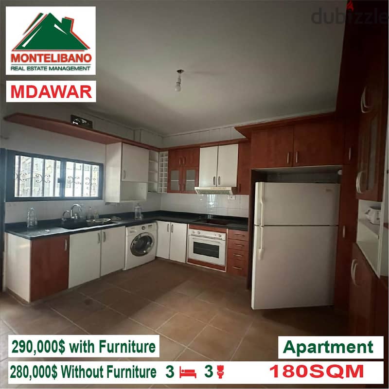 280000$!!! Apartment for sale located in Mdawar Mar Mikhayel 2