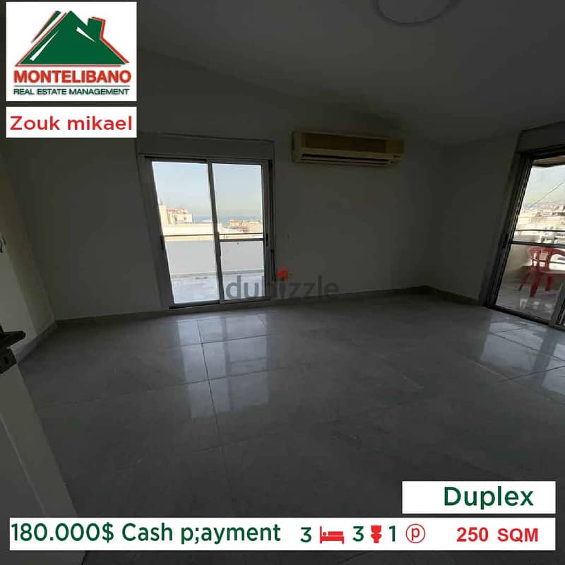 180.000$Cash payment!!Duplex for sale in Zouk Mikael!!! 2