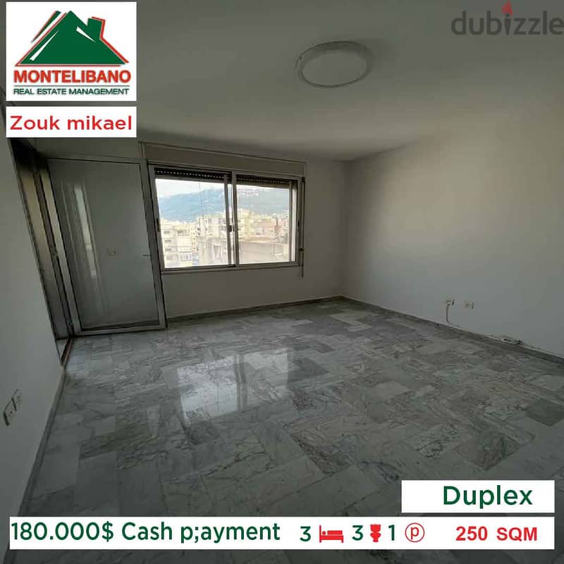 180.000$Cash payment!!Duplex for sale in Zouk Mikael!!! 3