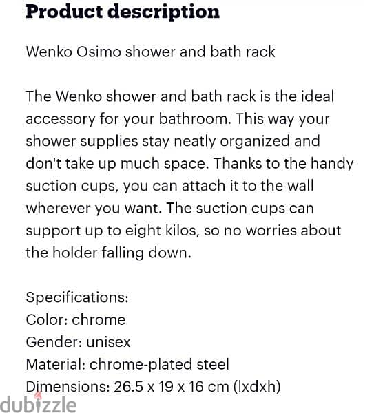 german store wenko shower & bath rack 4