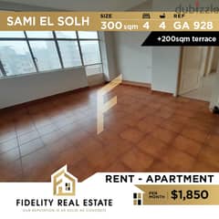 Apartment for rent in Sami El Solh GA928 0