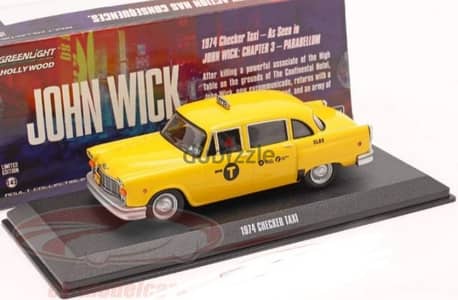 Checker Taxi Cab New York (John Wick III) diecast car model 1;43