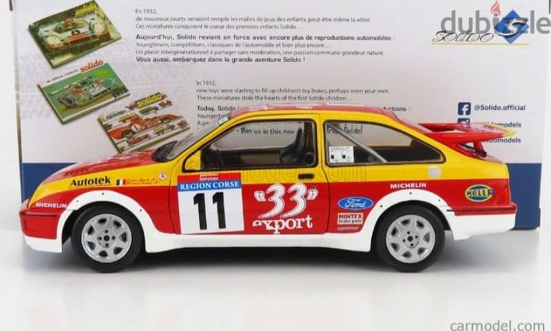 Ford Sierra RS Cosworth 1987 diecast car model 1;18 1