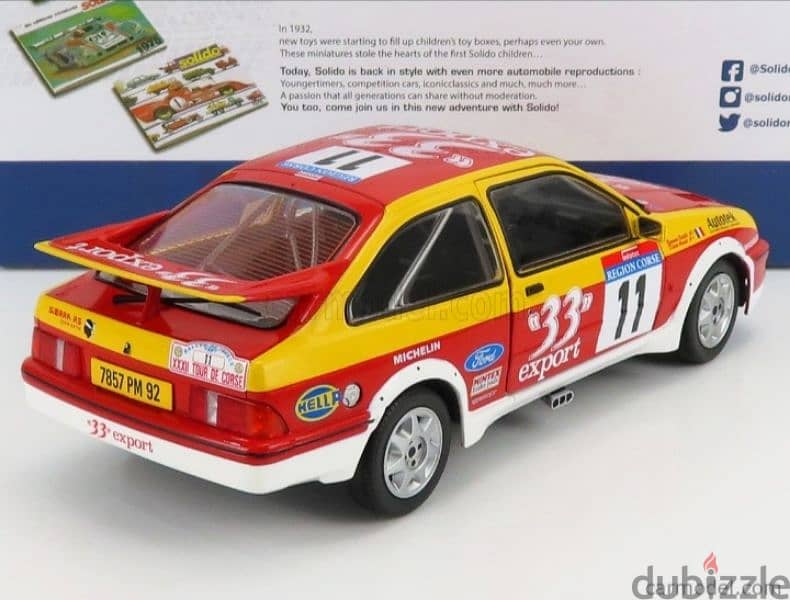 Ford Sierra RS Cosworth 1987 diecast car model 1;18 4