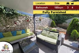 Ballouneh 185m2 | 60m2 Garden | Fully Furnished | High-End | Sea View