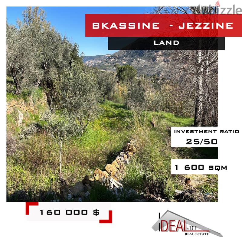 Land for sale jezzine 1600 sqm ref#jj26053 0