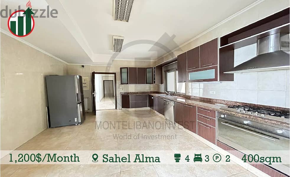 Catchy Rent!1.200$ / Month!! Apartment for Rent in Sahel alma!! 2
