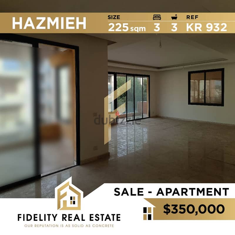 Apartment for sale in Hazmieh KR932 0