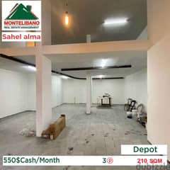 550$Cash/Month!!Depot for rent n Sahel alma!!