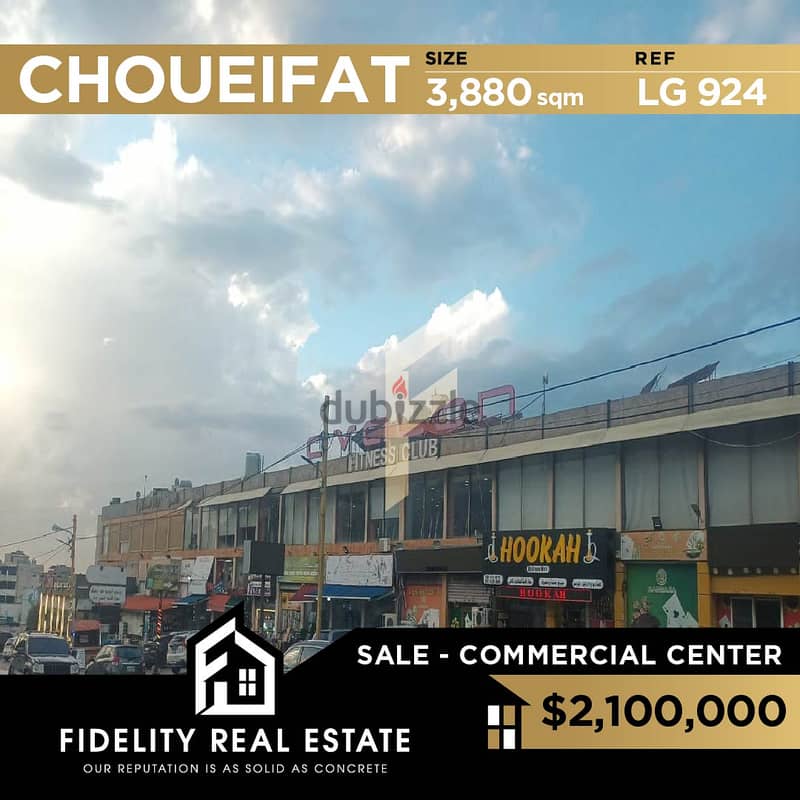 Land for sale in Choueifat LG924 0