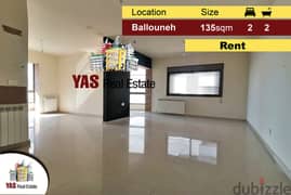 Ballouneh 135m2 | New Flat | Rent | Prime Location | Partial View | IV