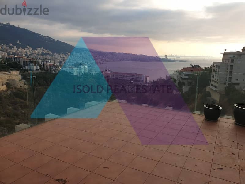 Furnished 400m2 duplex apartment+terrace+open sea for rent in Adma 1