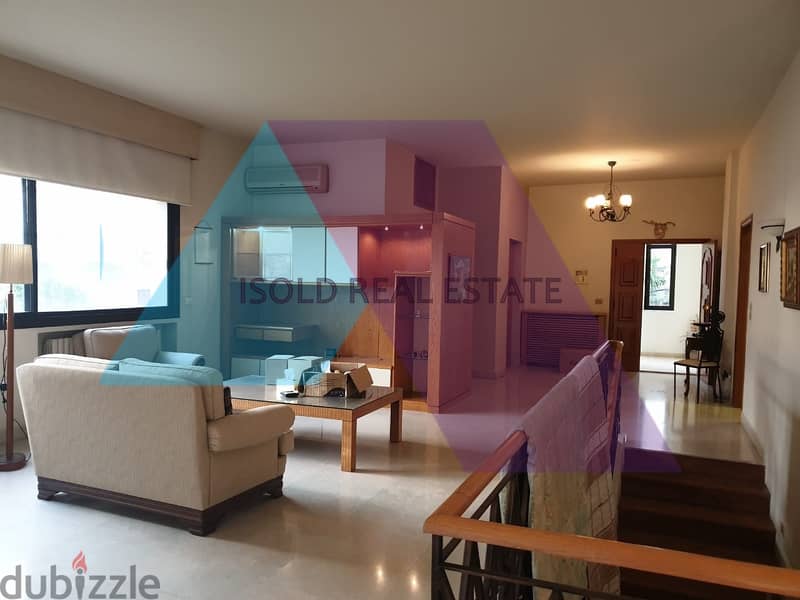 Furnished 400m2 duplex apartment+terrace+open sea for rent in Adma 9
