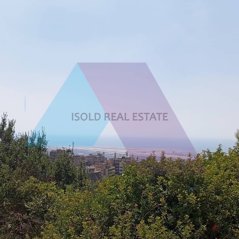 A 1500 m2 land with open mountain/sea view for sale in Tilal El Yarzeh 0