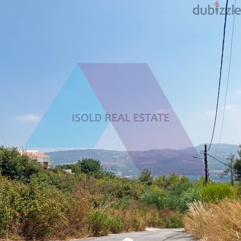 A 1500 m2 land with open mountain/sea view for sale in Tilal El Yarzeh 1