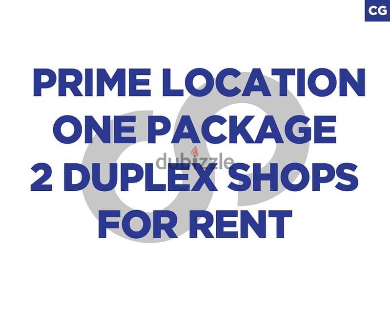 Package of 2 Duplex stores in Furn El Chebbac/فرن الشباك REF#CG100493 0