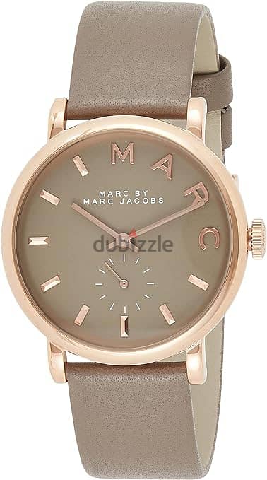 Marc Jacobs Womens Quartz Watch, Analog Display and Leather Strap MBM1 1