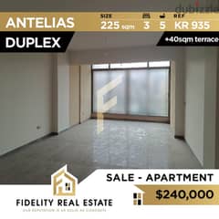 Duplex apartment for sale in Antelias KR935