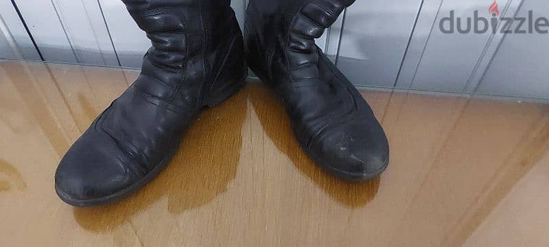 nero giardino leather bikers shoes 41/42 1