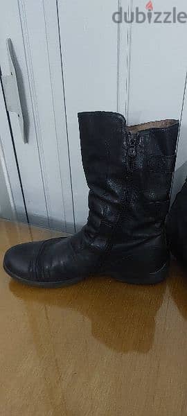 nero giardino leather bikers shoes 41/42 5
