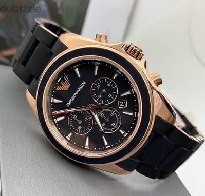 Original Brand New Emporio Armani Black & Golg