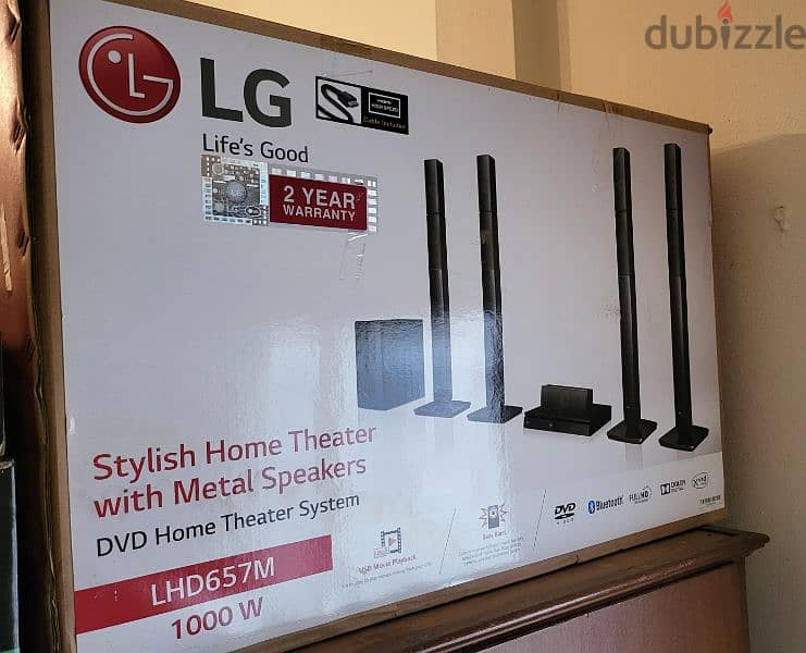LG Home Theater Surround system LHD657 | DVD HTS 1