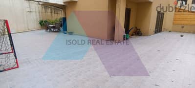 Furnished 150 m2 GF apartment+150 m2 terrace for sale in Zouk Mosbeh