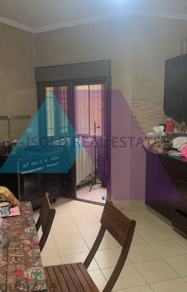 Furnished 150 m2 GF apartment+150 m2 terrace for sale in Zouk Mosbeh 5