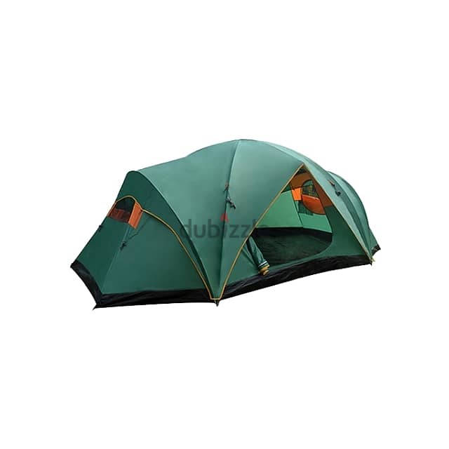 Large Family Camping Tent, Outdoor Army Green Garden Tent, 8 People 6