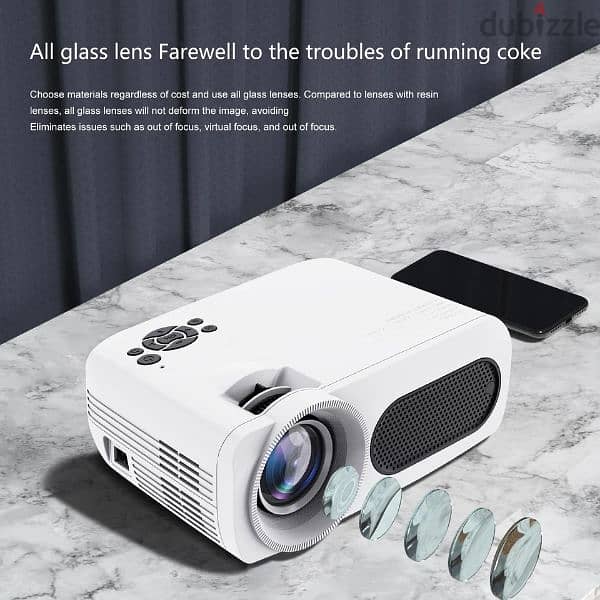 smart projector android 9 &  free delivery free bein sport 4