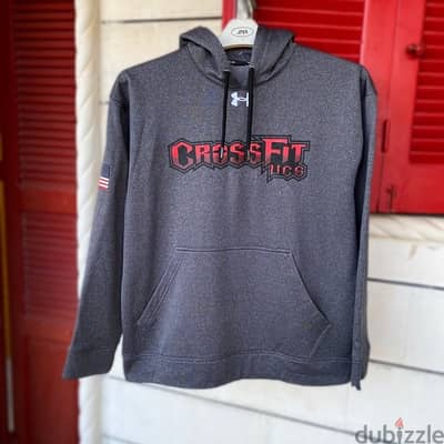 UNDER ARMOUR Cross Fit Grey Fleeced Hoodie.