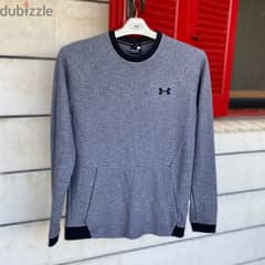 UNDER ARMOUR Grey Long Sleeve Fleeced Sweater. 0