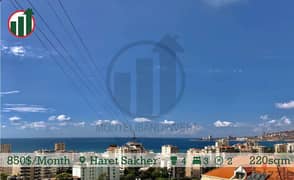 Fully Furnished Apartment for rent in Haret Sakher!