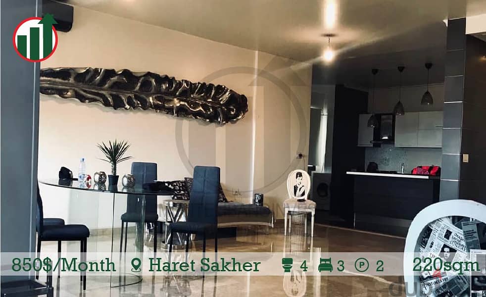 Fully Furnished Apartment for rent in Haret Sakher! 6