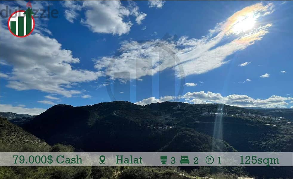 Apartment with Mountain and Sea View for sale in Halat! 1