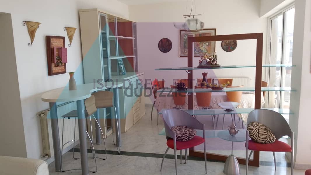 Decorated&Furnished 200m2 apartment+ sea view for rent in Sahel Alma 4