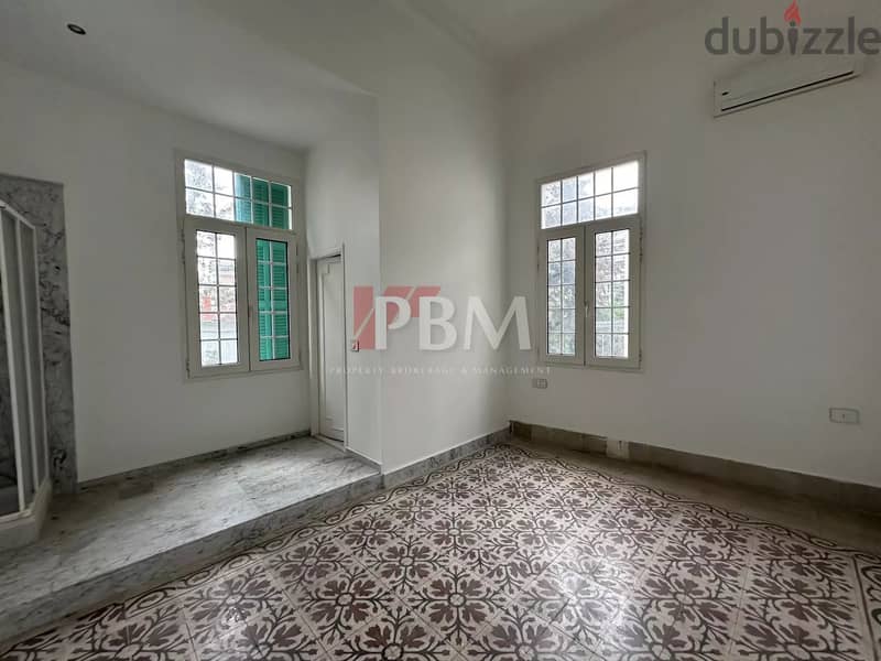 Charming Apartment For Rent In Achrafieh |Traditional Building|300SQM| 2
