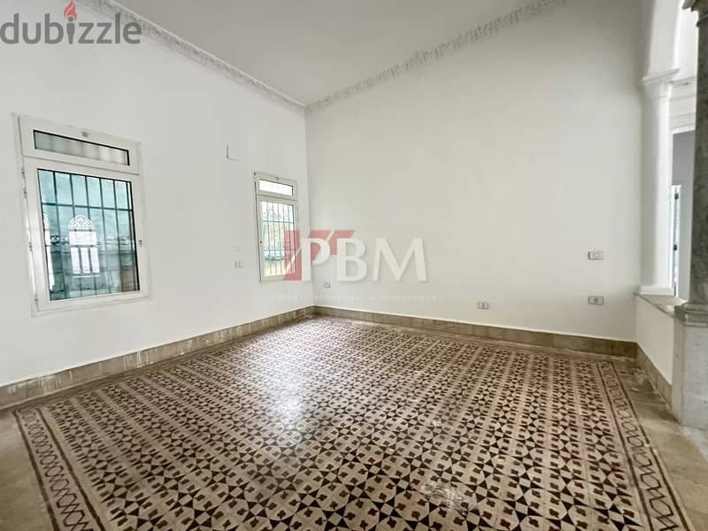 Charming Apartment For Rent In Achrafieh |Traditional Building|300SQM| 8