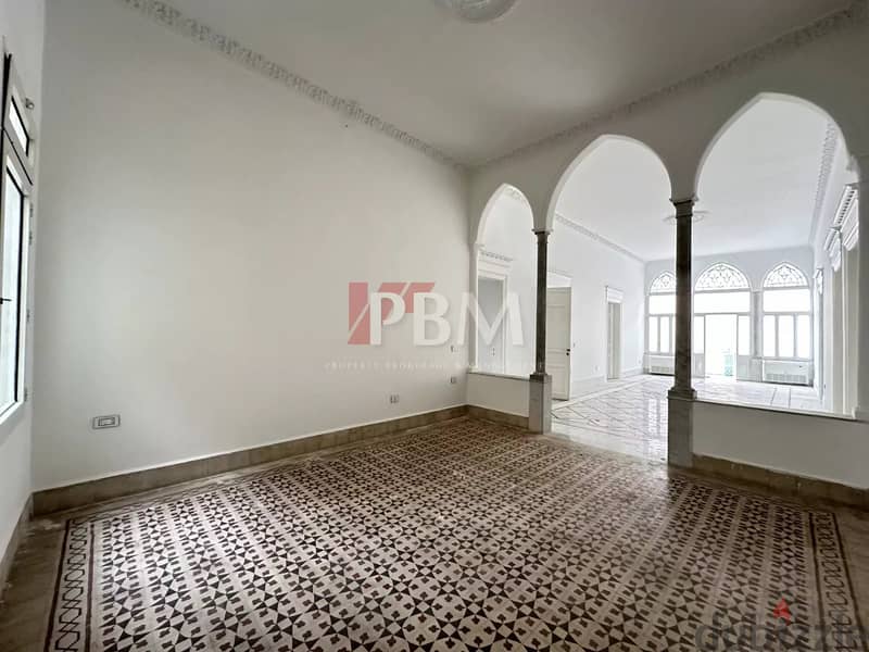 Charming Apartment For Rent In Achrafieh |Traditional Building|300SQM| 9
