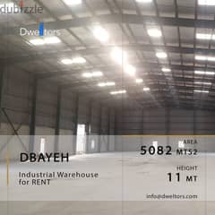 Hangar for rent in DBAYEH - 5082 MT2 - 11 MT Height 0