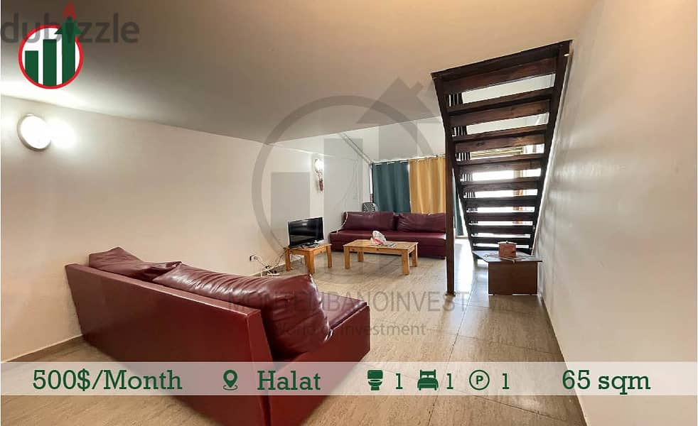 Open Sea View!Furnished Chalet for rent in Halat ! 2