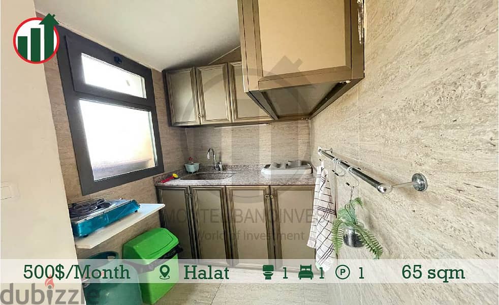 Open Sea View!Furnished Chalet for rent in Halat ! 6