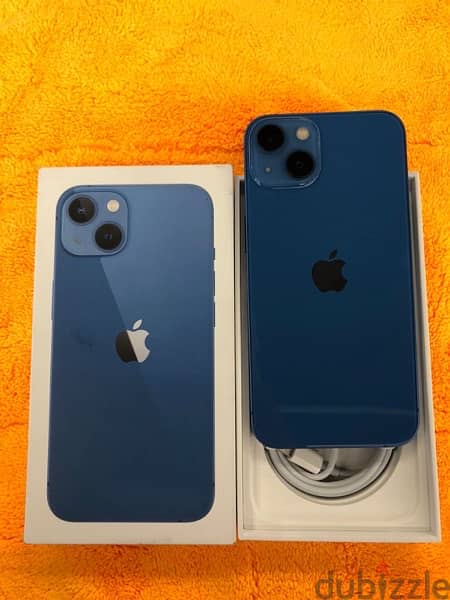 iphone 13-256G  blue color bh 91% 0