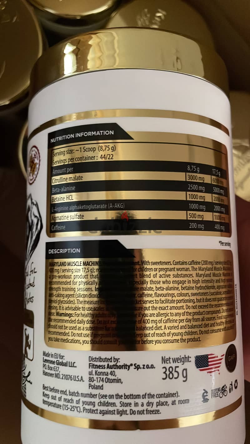Kevin Levrone Gold Maryland Muscle Machine 44 Servings Pre-workout 1