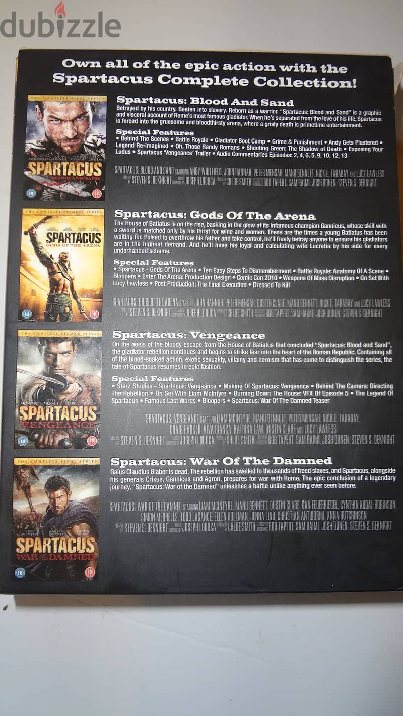 Spartacus complete collection on original 14 dvds set 2