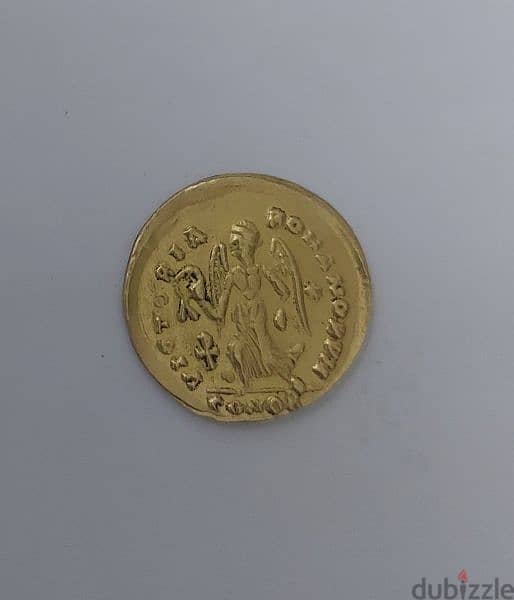 Ancient Gold Eastern Roman Byzantine Coin Empror Anastsius year 491 AD 1