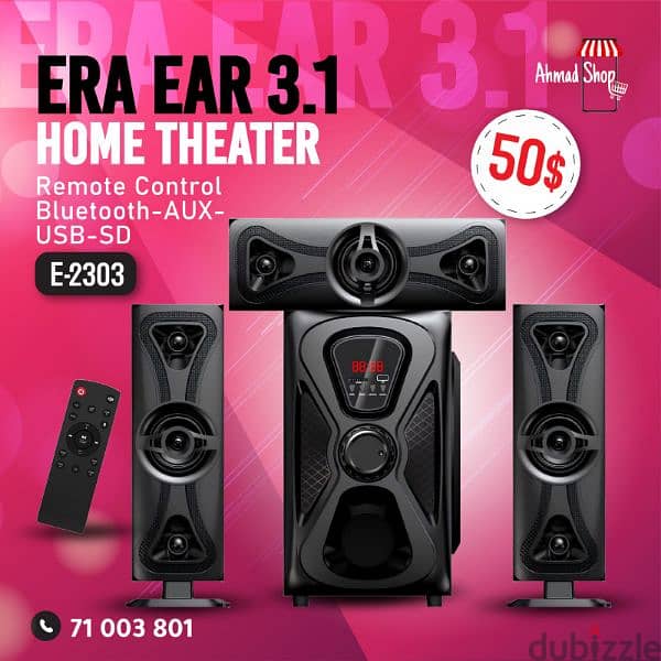 Home theater 3.1 2