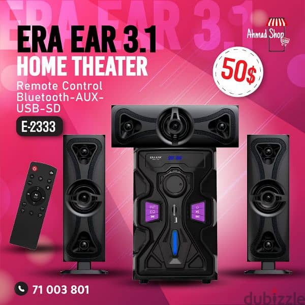 Home theater 3.1 4