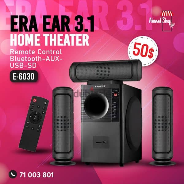 Home theater 3.1 6
