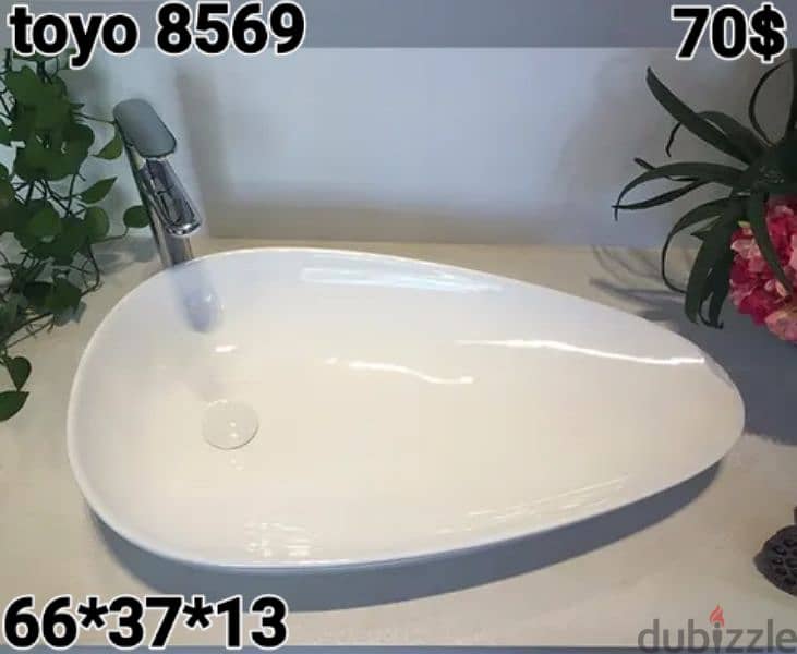 posee sinks (white color) مغاسل حمام 4